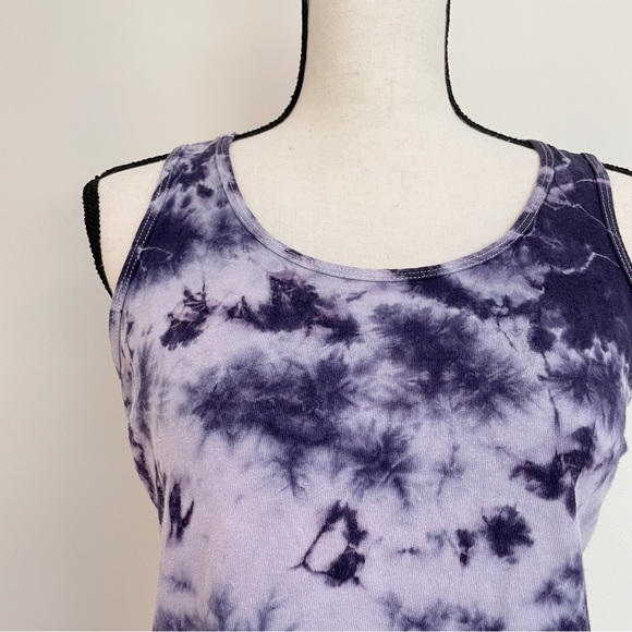 Vintage 90s Tie Dye Cropped Tank Top - Picture 4 of 4